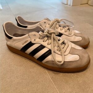 Adidas Samba White and Black Sneakers